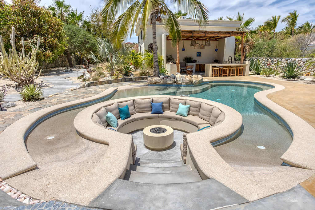 Pool and outdoor kitchen